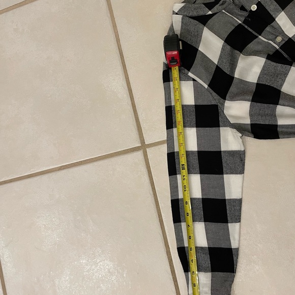 Gap black/white plaid flannel dress. Size S. - Picture 5 of 8